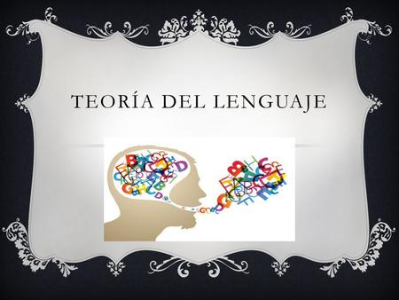 Teoría del lenguaje.