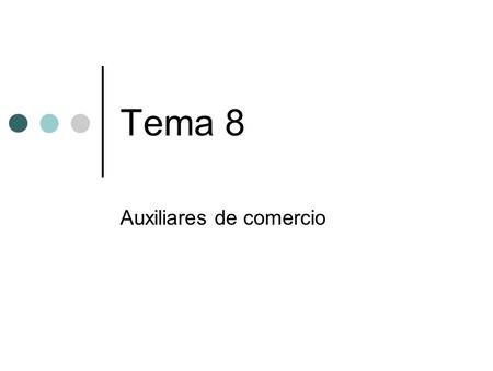 Auxiliares de comercio
