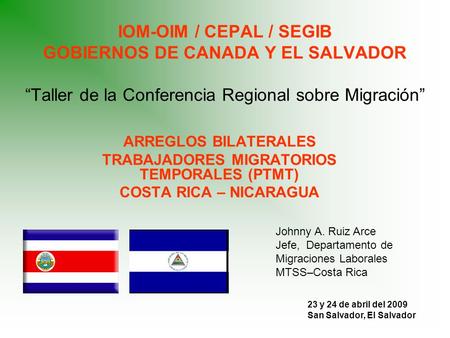 TRABAJADORES MIGRATORIOS TEMPORALES (PTMT)