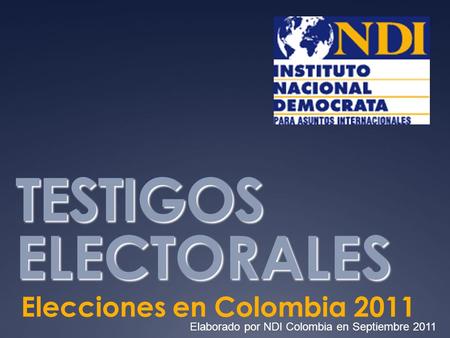 Elecciones en Colombia 2011