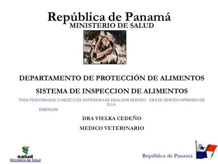 República de Panamá MINISTERIO DE SALUD