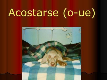 Acostarse (o-ue). Afeitarse Arreglarse (el pelo)