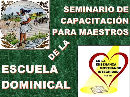 SEMINARIO DE CAPACITACIÓN PARA MAESTROS