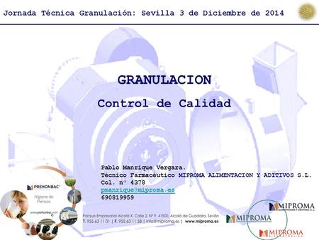 GRANULACION Control de Calidad