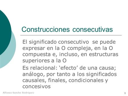 Construcciones consecutivas