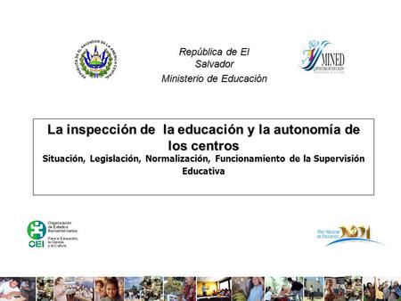 República de El Salvador Ministerio de Educación