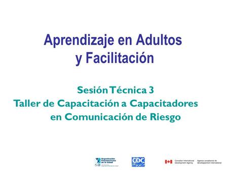 Aprendizaje en Adultos y Facilitación
