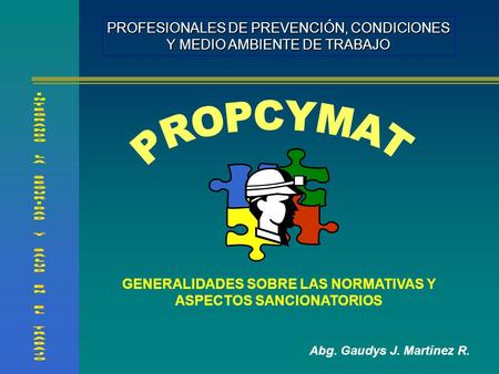 GENERALIDADES SOBRE LAS NORMATIVAS Y ASPECTOS SANCIONATORIOS