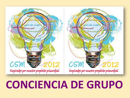 CONCIENCIA DE GRUPO.