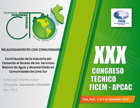 Autor (es): Martha Azpur Compañía: Asociación UNACEM País: Perú
