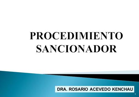 PROCEDIMIENTO SANCIONADOR