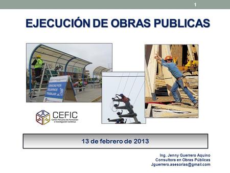 EJECUCIÓN DE OBRAS PUBLICAS