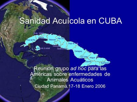Sanidad Acuícola en CUBA