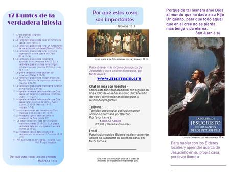 Por qué estas cosas son importantes Hebreos 13:8 Porque de tal manera amó Dios al mundo que ha dado a su Hijo Unigénito, para que todo aquel que en él.