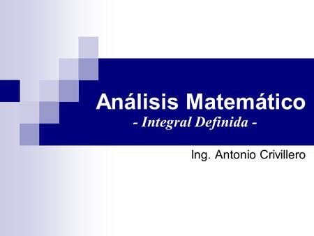 Ing. Antonio Crivillero