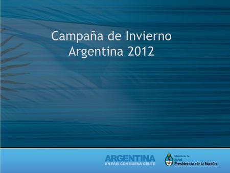 Campaña de Invierno Argentina 2012. La notificación de ETI, se mantuvo durante las primeras semanas del año en zona de seguridad hasta la SE 15 que ingresó.