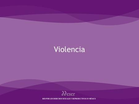 Violencia Sexualidad.