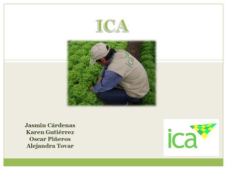 ICA Jasmin Cárdenas Karen Gutiérrez Oscar Piñeros Alejandra Tovar.