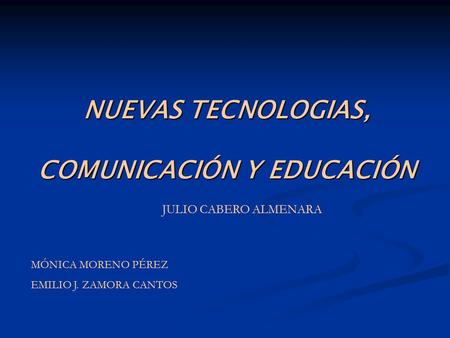 COMUNICACIÓN Y EDUCACIÓN