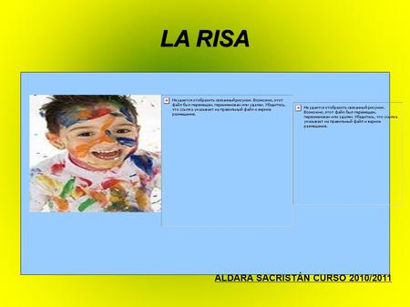 LA RISA ALDARA SACRISTÁN CURSO 2010/2011. INTRODUCCIÓN Robert Provine, profesor de psicología dice que la risa la produce el sistema límbico, que está.