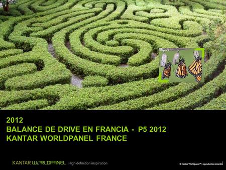 © Kantar Worldpanel™, reproduction interdite 1 2012 BALANCE DE DRIVE EN FRANCIA - P5 2012 KANTAR WORLDPANEL FRANCE B.