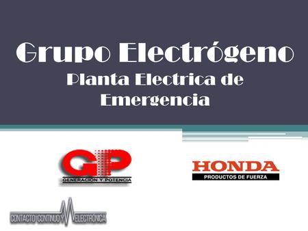 Planta Electrica de Emergencia