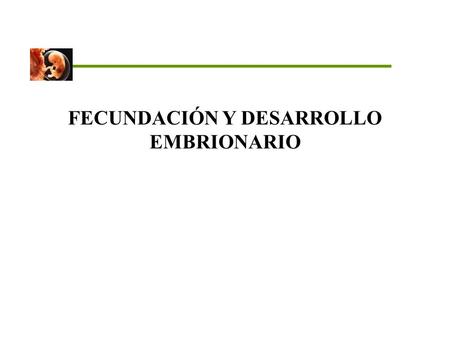 FECUNDACIÓN Y DESARROLLO EMBRIONARIO