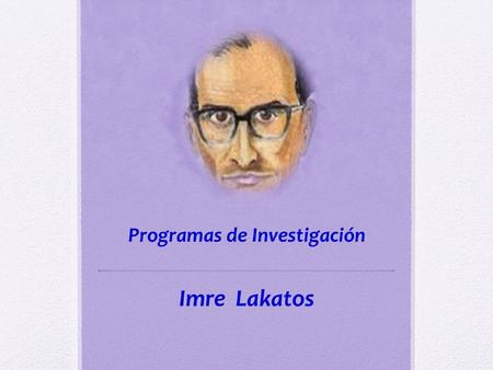 Programas de Investigación