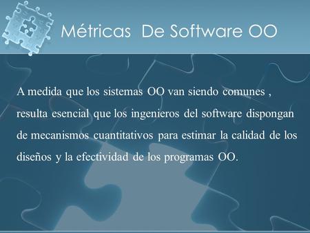 Métricas De Software OO