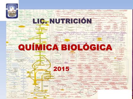 LIC. NUTRICIÓN QUÍMICA BIOLÓGICA 2015.