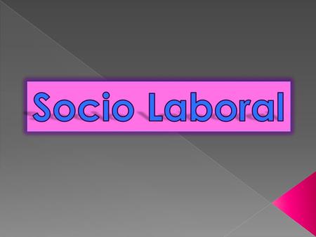 Socio Laboral.