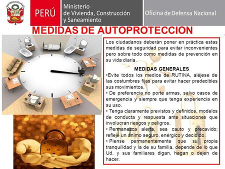 MEDIDAS DE AUTOPROTECCION