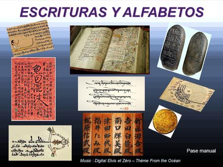 ESCRITURAS Y ALFABETOS