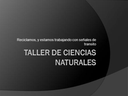 Taller de ciencias naturales