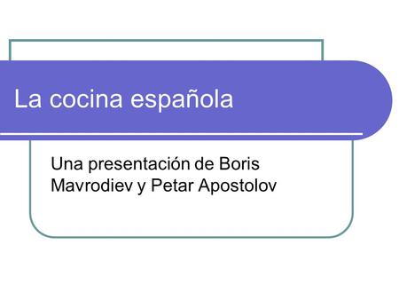 Una presentación de Boris Mavrodiev y Petar Apostolov