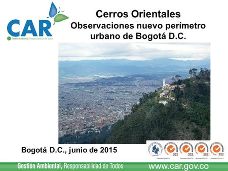 Observaciones nuevo perímetro urbano de Bogotá D.C.