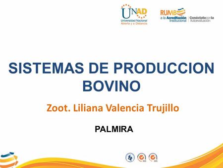 SISTEMAS DE PRODUCCION BOVINO Zoot. Liliana Valencia Trujillo