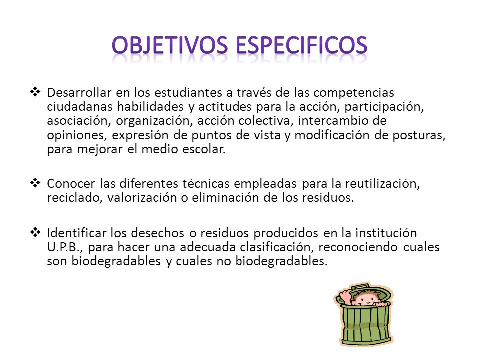 Objetivos Especificos Ppt Descargar