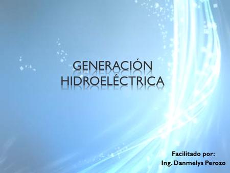 Generación hidroeléctrica