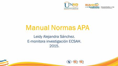 Manual Normas APA Leidy Alejandra Sánchez.