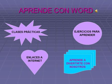 APRENDE CON WORD CLASES PRÁCTICAS EJERCICIOS PARA APRENDER ENLACES A