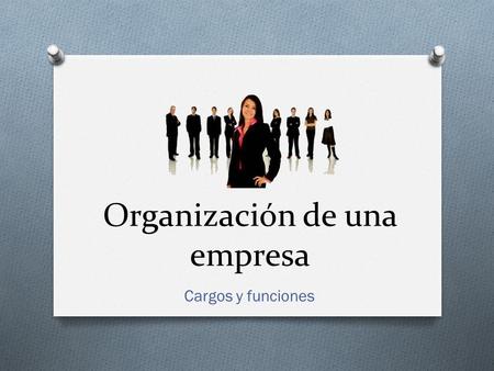 Organización de una empresa