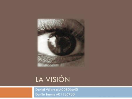 Daniel Villareal A Danilo Tueme A