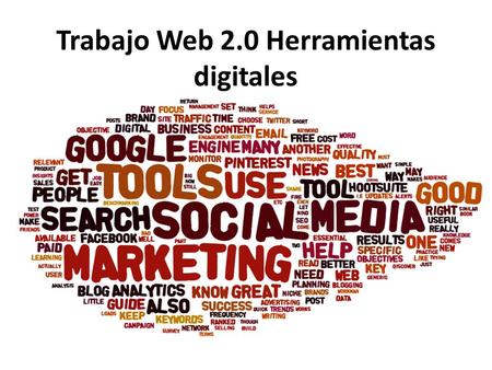 Trabajo Web 2.0 Herramientas digitales. WordPress Adecuar la plantilla y la imagen a la idea de proyecto de cada grupo. Generación de la estructura necesaria.