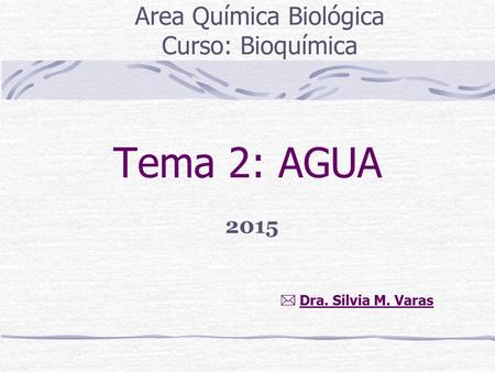 Area Química Biológica