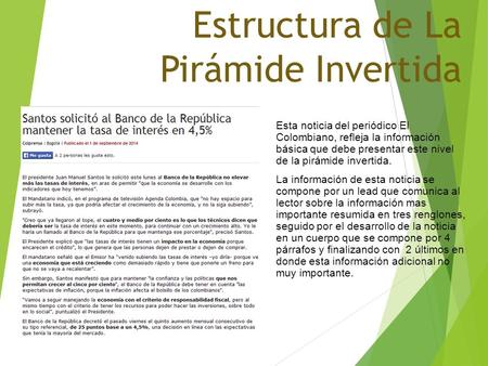 Nivel Básico de la Estructura de La Pirámide Invertida