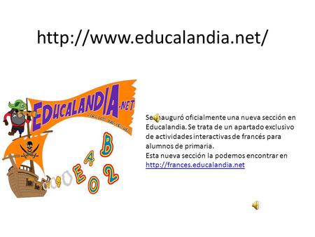 Se inauguró oficialmente una nueva sección en Educalandia