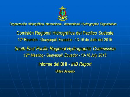 Comisión Regional Hidrográfica del Pacifico Sudeste