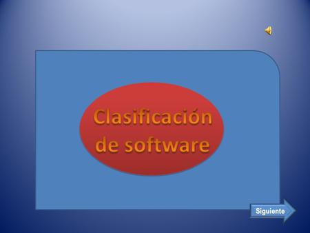 Clasificación de software