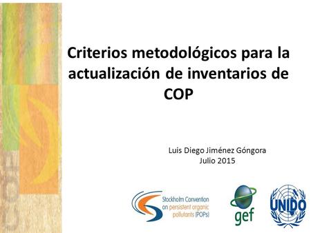 Criterios metodológicos para la actualización de inventarios de COP